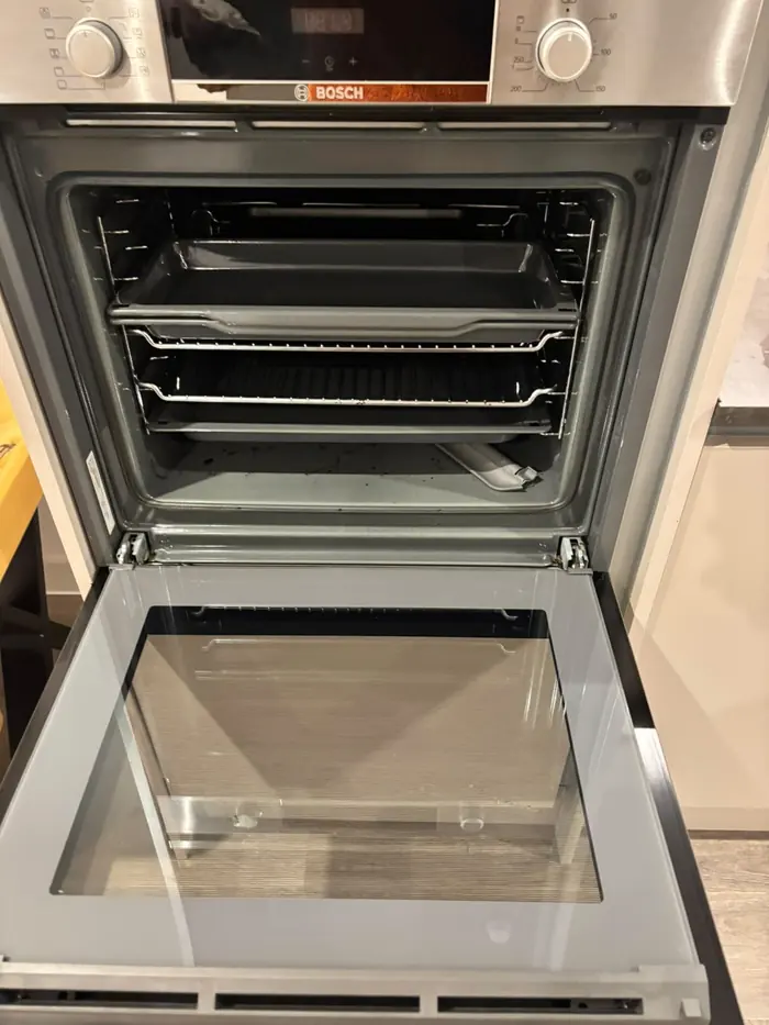 Oven cleaned inside as part of an end of tenancy clean